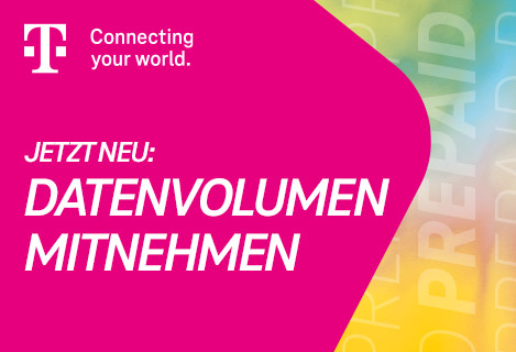 Telekom Prepaid: Datenvolumen mitnehmen