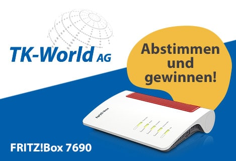 TK-World Partnerumfrage ausfüllen und FRITZ!Box gewinnen